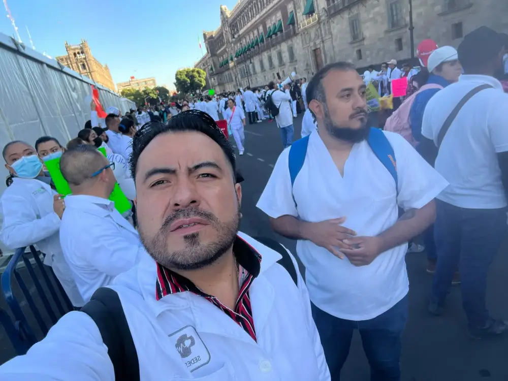 Compañeros en el Zócalo
